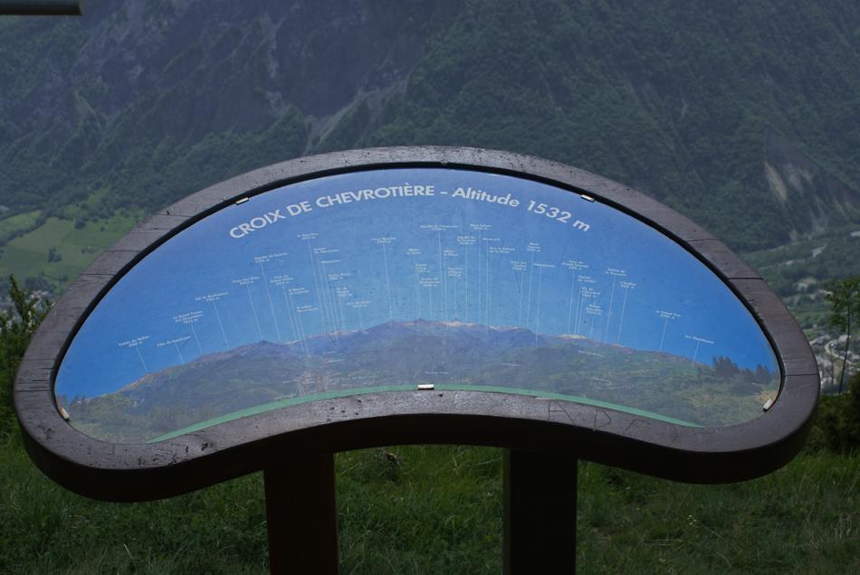 Panorama depuis la Croix de Chevrotière (1532m)